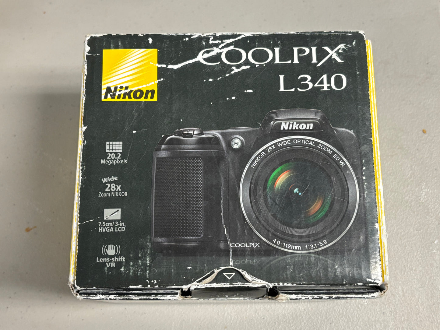 Nikon COOLPIX L340 20.2 MP Digital Camera, 28x Optical Zoom 3” LCD Screen - Black